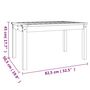 Voir la diapositive 6 : VIDAXL Table de jardin gris 82,5x50,5x45 cm bois massif de pin