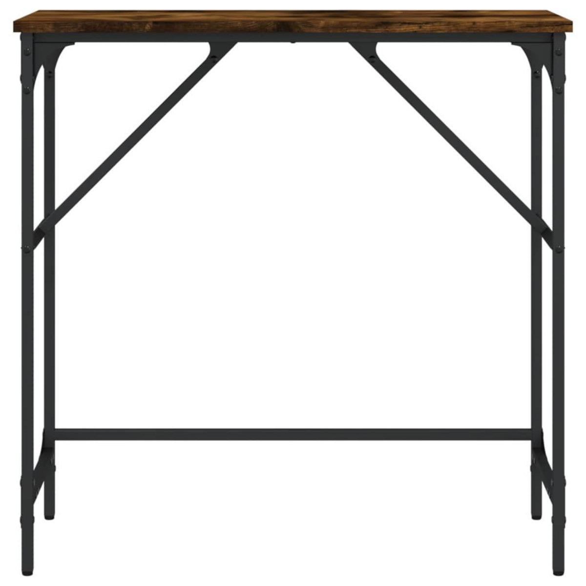 VIDAXL Table console chene fume 75x32x75 cm bois d'ingenierie
