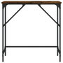 Voir la diapositive 4 : VIDAXL Table console chene fume 75x32x75 cm bois d'ingenierie