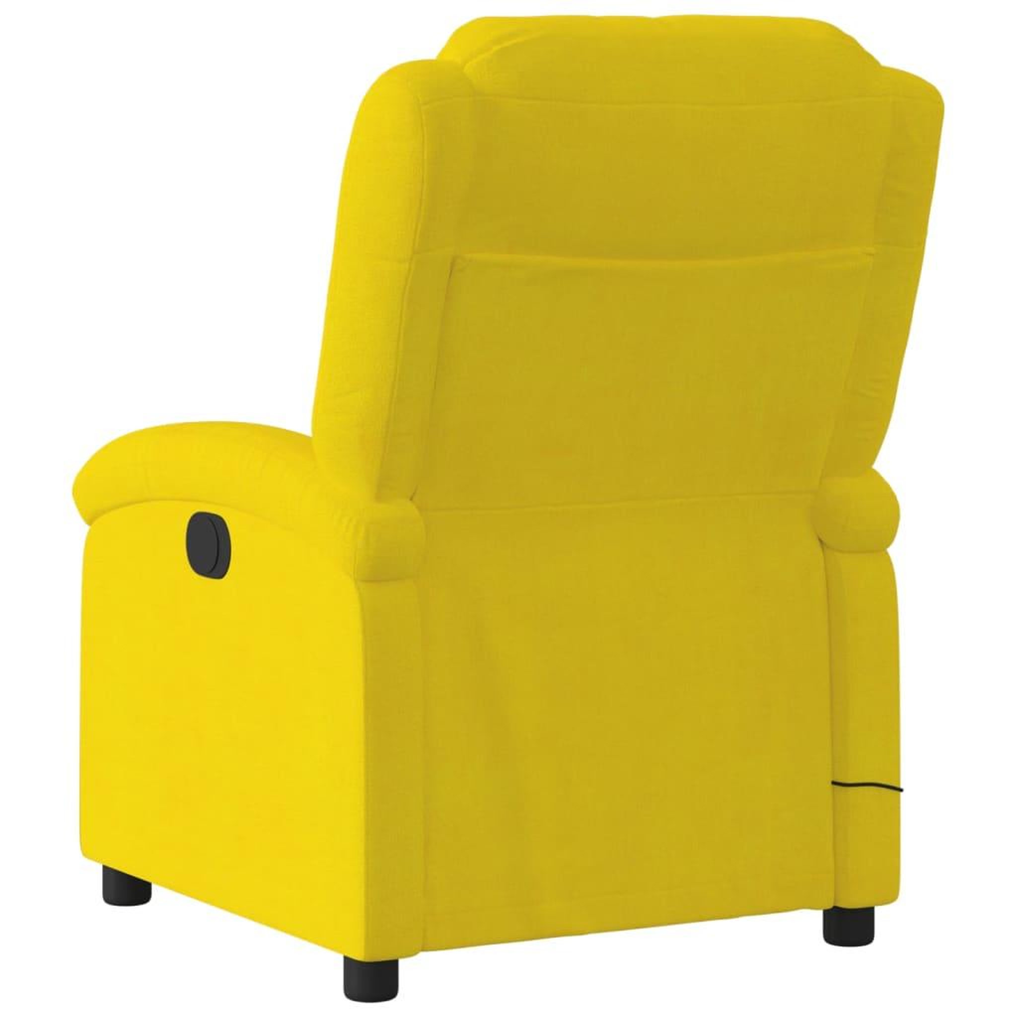 Voir la diapositive 5 : VIDAXL Fauteuil inclinable de massage electrique jaune velours