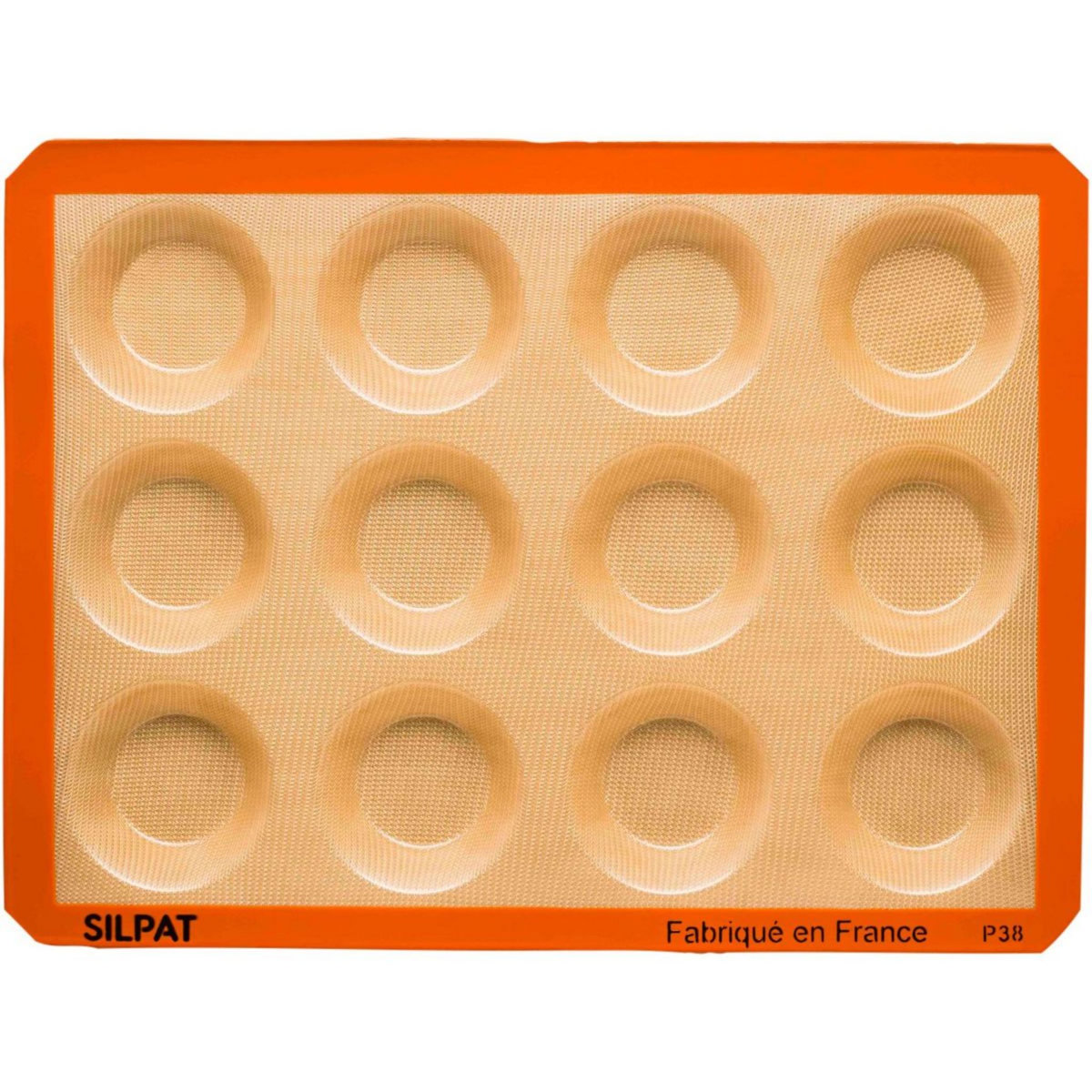 Moule savarin carré Silpat - 12 empreintes - 40 x 30 cm - Demarle
