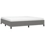 Voir la diapositive 3 : VIDAXL Cadre de lit sans matelas gris fonce 200x200 cm tissu