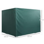Voir la diapositive 3 : OUTSUNNY Housse de protection balancelle de jardin bâche étanche dim. 2,15L x 1,55l x 1,5H m PE vert