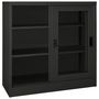 Voir la diapositive 5 : VIDAXL Armoire a portes coulissantes Anthracite 90x40x90 cm Acier