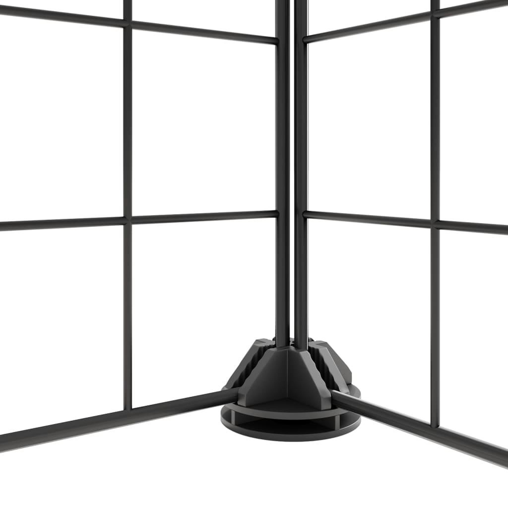 Voir la diapositive 3 : VIDAXL Cage animaux de compagnie a 60 panneaux et porte Noir 35x35 cm