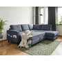 Voir la diapositive 3 : BEST MOBILIER Molly - canapé d'angle droit 5 places convertible en tissu