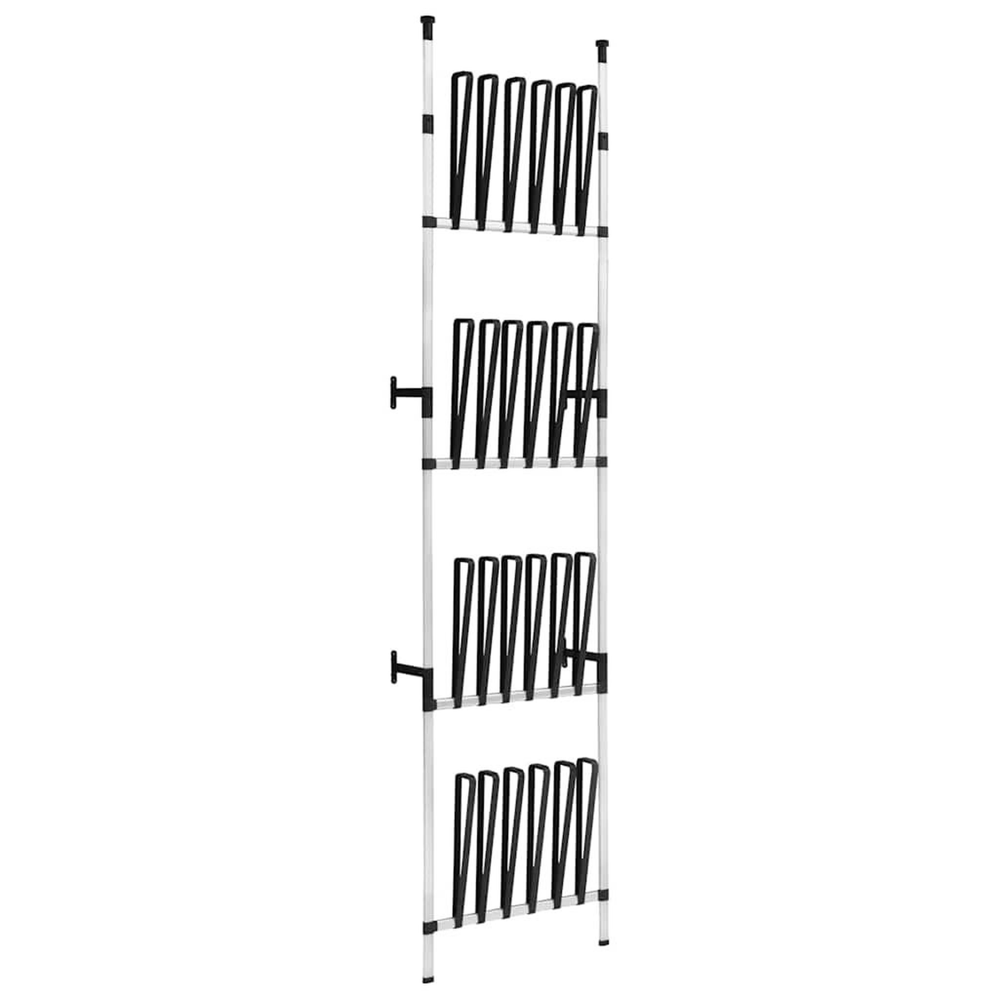 VIDAXL Etagere a bottes telescopique avec barres aluminium
