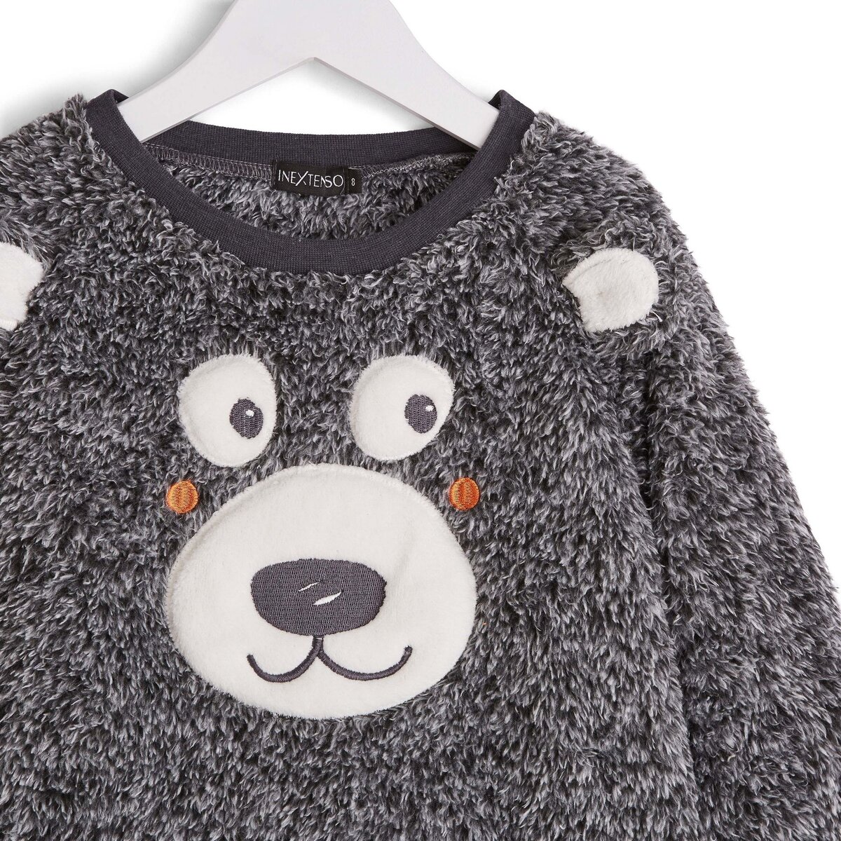 IN EXTENSO Ensemble pyjama peluche ours garçon