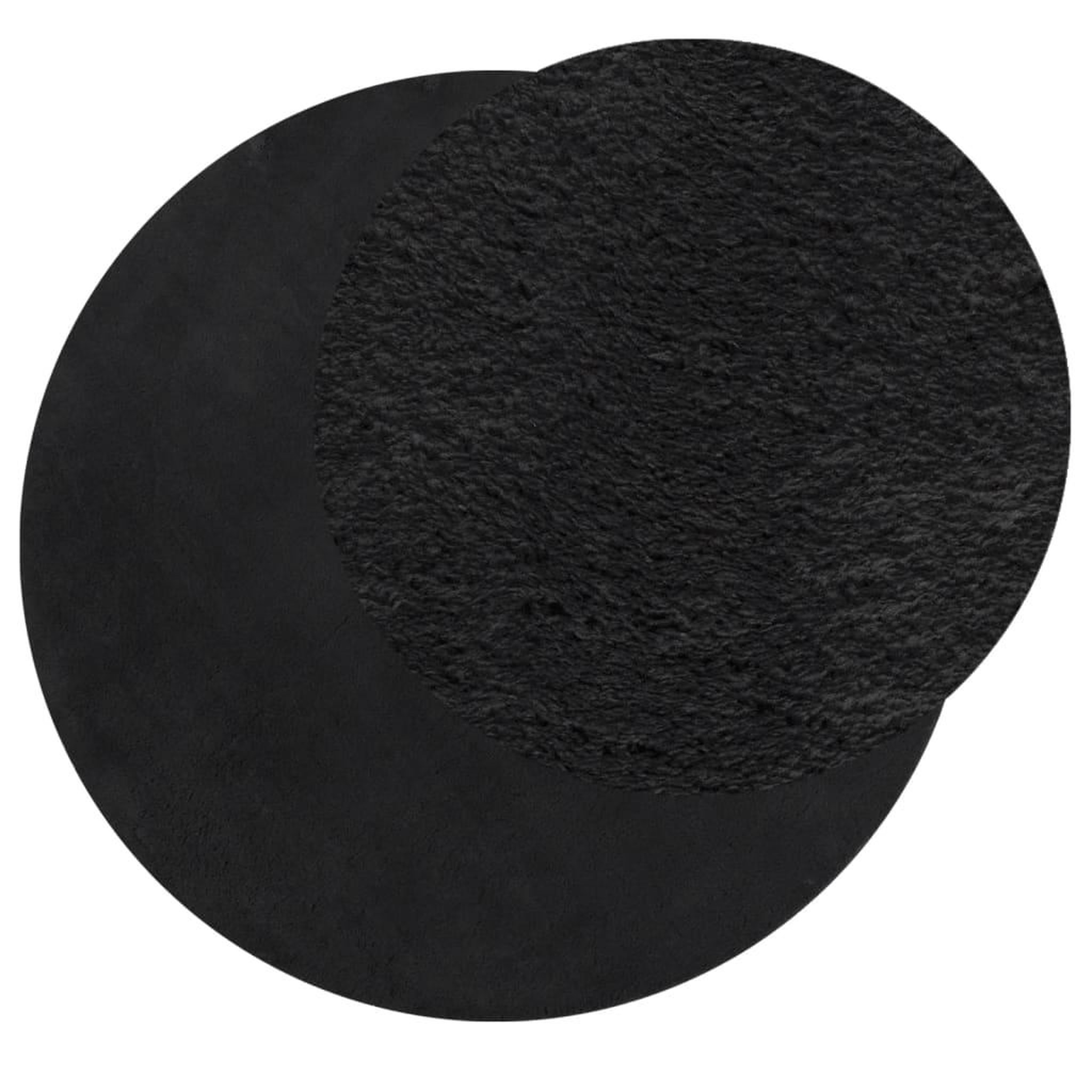 Voir la diapositive 3 : VIDAXL Tapis HUARTE a poils courts doux et lavable noir Ø 100 cm
