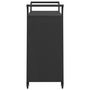 Voir la diapositive 5 : VIDAXL Chariot de bar avec tiroir Noir 100x45x97 cm Resine tressee