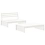 Voir la diapositive 3 : VIDAXL Salon de jardin 2 pcs avec coussins blanc bois massif