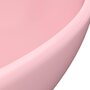 VIDAXL Lavabo ovale de luxe Rose mat 40x33 cm Ceramique