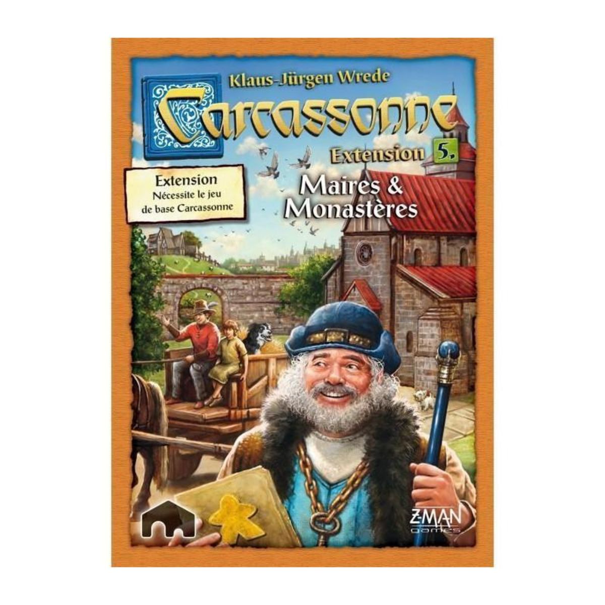 Asmodee Carcassonne - Ext. 5 Maire + Monasteres