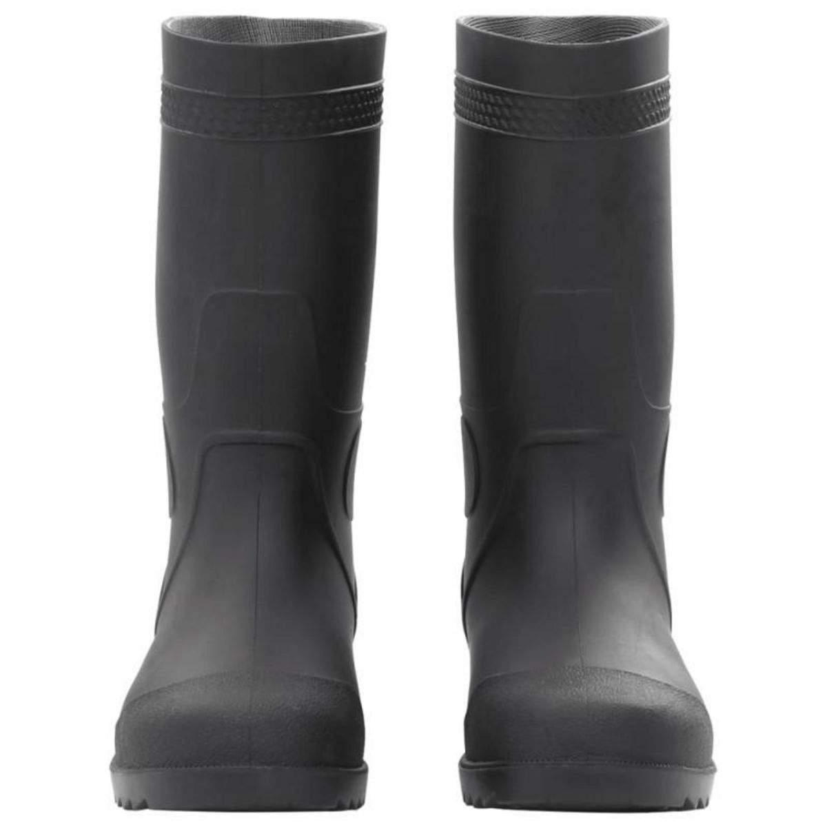 VIDAXL Bottes de pluie noir taille 40 PVC