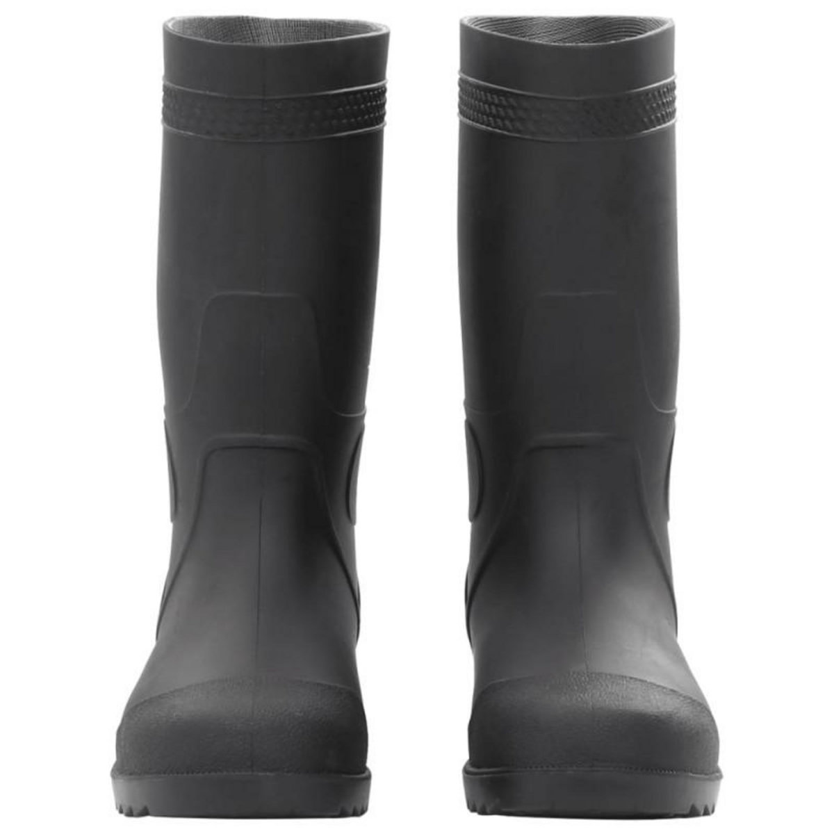 VIDAXL Bottes de pluie noir taille 40 PVC