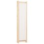 Voir la diapositive 4 : VIDAXL Cloison de separation 4 panneaux Creme 160x170x4 cm Tissu