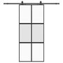 Voir la diapositive 2 : VIDAXL Porte coulissante avec kit de quincaillerie noir 90x205 cm