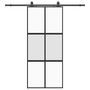 Voir la diapositive 2 : VIDAXL Porte coulissante avec kit de quincaillerie noir 90x205 cm