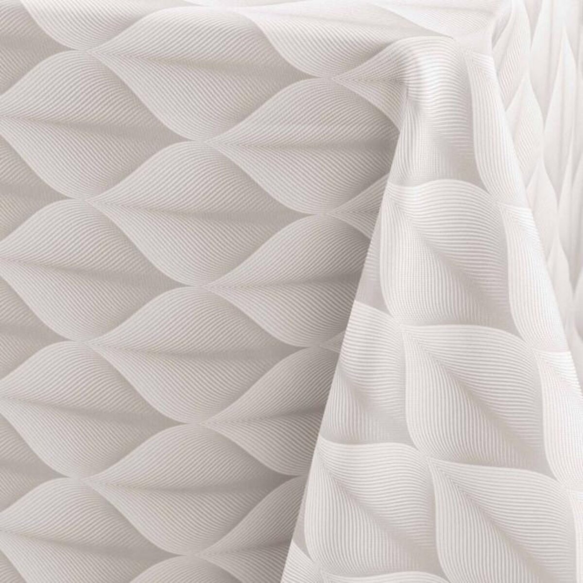 Paris Prix Nappe Antitache Imprimé  Kalini  150x240cm Naturel