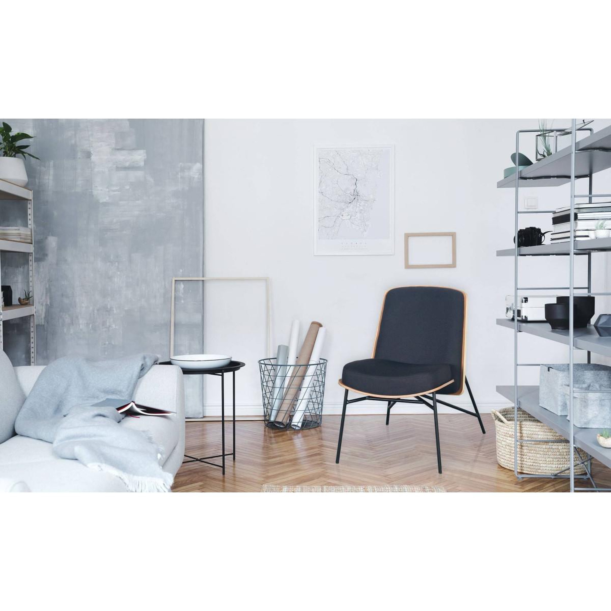 Voir la diapositive 6 : Paris Prix Fauteuil design  vincente  80cm noir