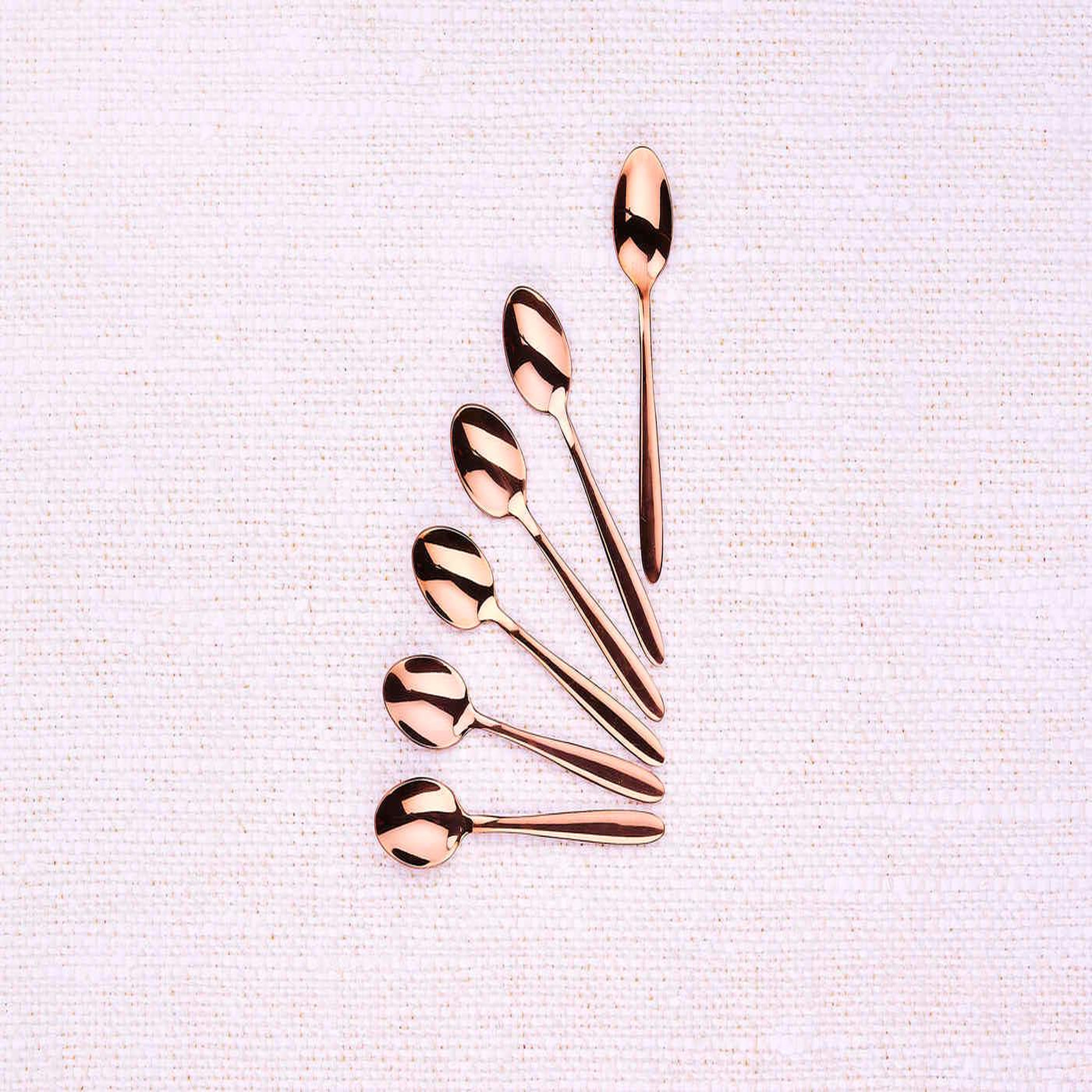 Voir la diapositive 3 : BJORN Coffret 6 petites cuillères KAJA - Copper