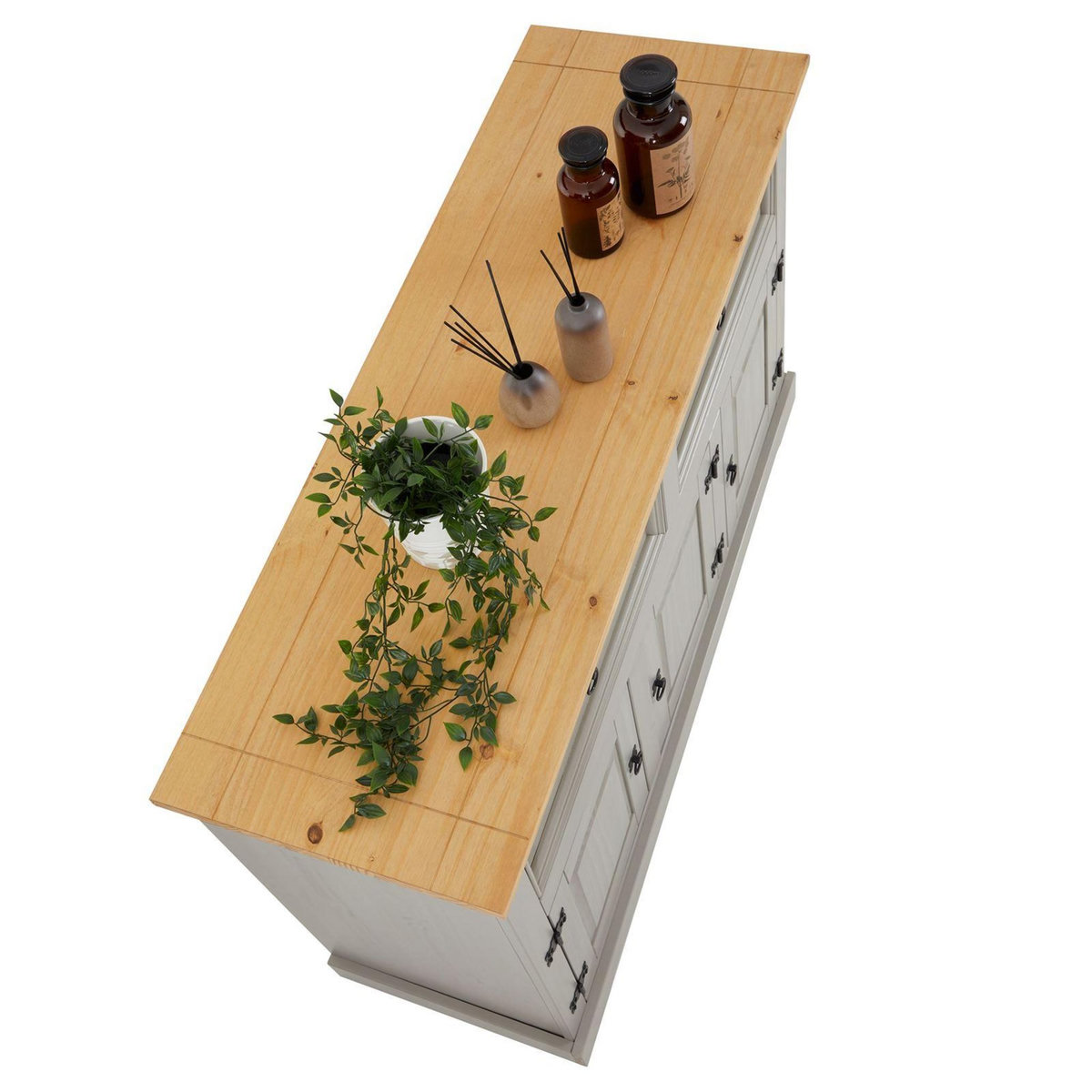 IDIMEX Buffet en pin TEQUILA, 2 tiroirs et 3 portes, en pin massif