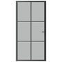 Voir la diapositive 3 : VIDAXL Porte interieure 102,5x201,5 cm Noir Verre mat et aluminium