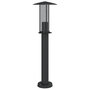 Voir la diapositive 5 : VIDAXL Lampadaires d'exterieur 3 pcs noir 60 cm acier inoxydable