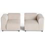 Voir la diapositive 3 : LISA DESIGN Suaro - canapé modulable 2 places en tissu texturé