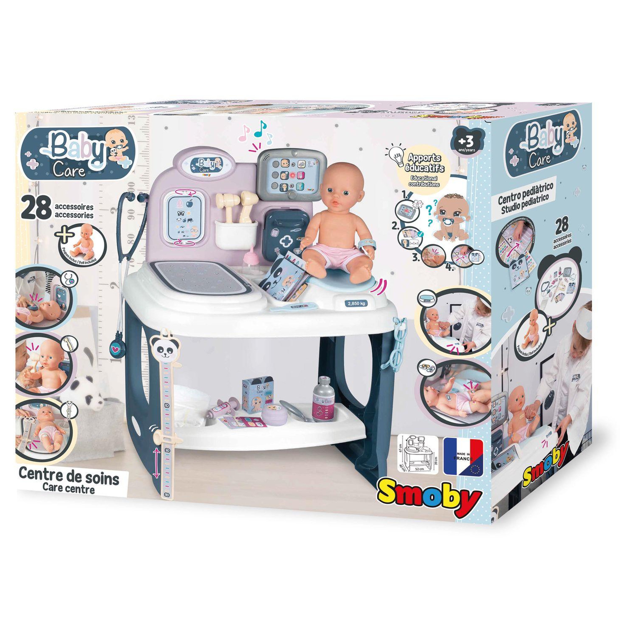 Voir la diapositive 1 : SMOBY Baby Care Centre de soins avec poupon