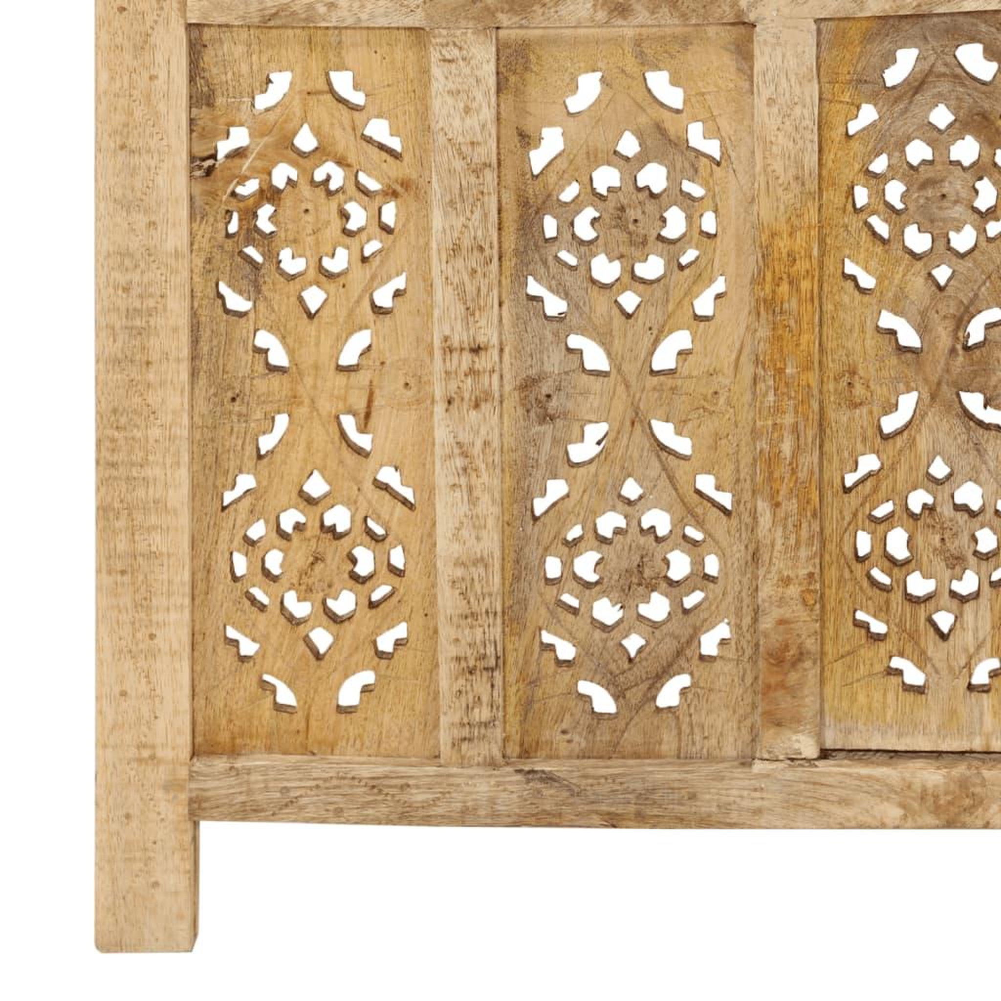 Voir la diapositive 5 : VIDAXL Cloison de separation 4 panneaux 160x165 cm Bois de manguier