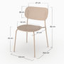 Voir la diapositive 4 : Rendez vous déco Lot de 2 chaises de jardin empilables en plastique beige-Géa