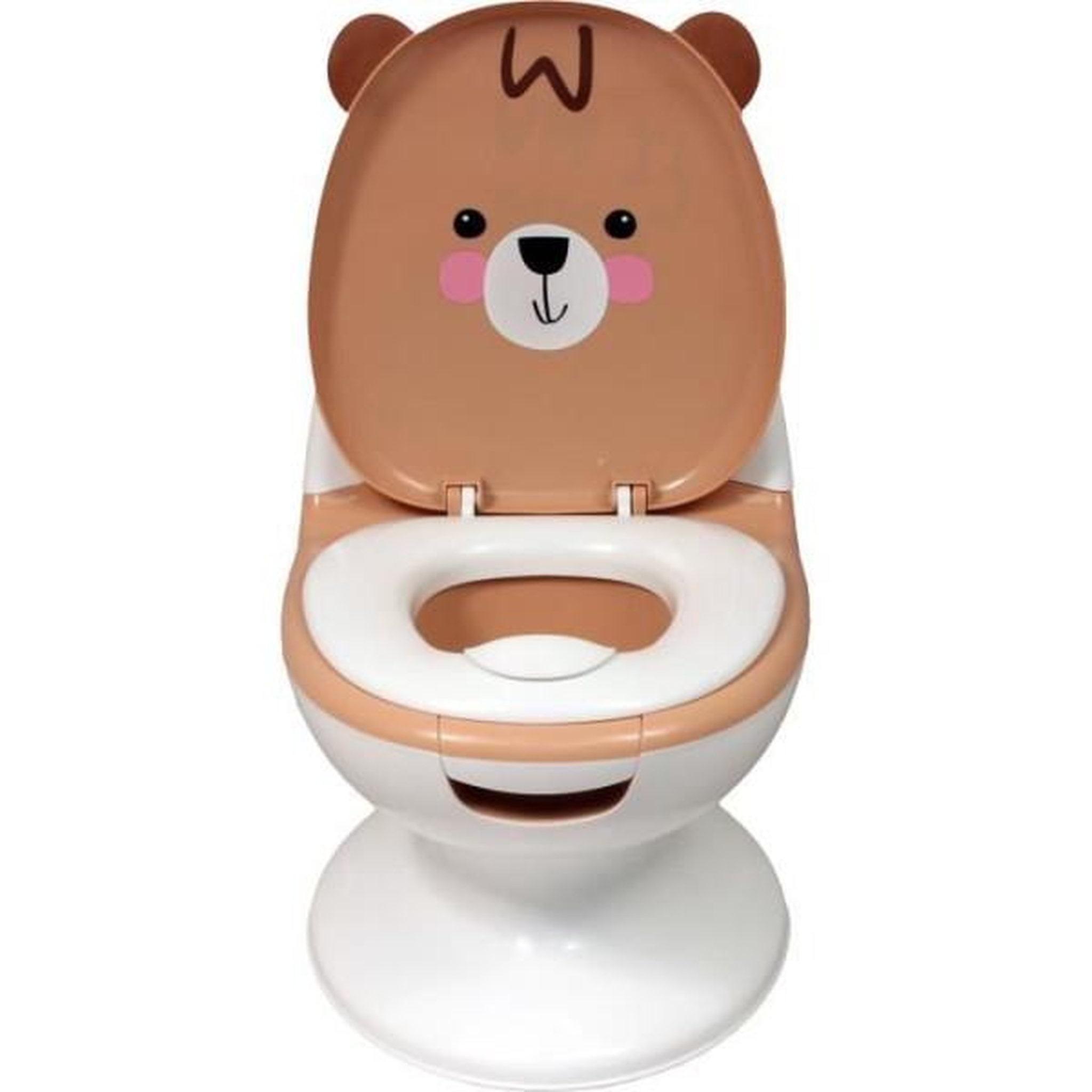 BAMBISOL Pot bébé éducatif BAMBISOL - Couvercle et siege rabattable - Manette chasse-d'eau