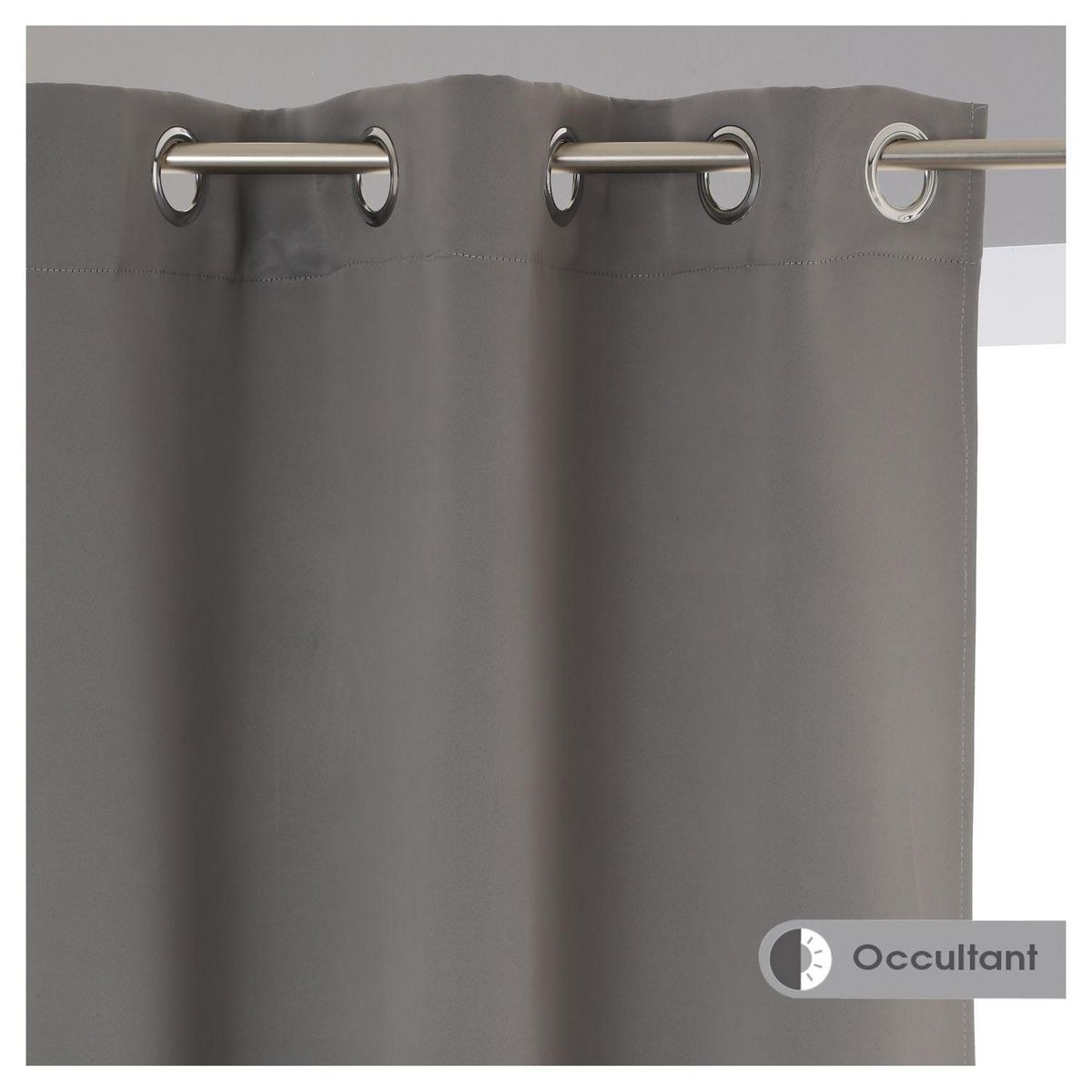 ATMOSPHERA Lot de 2 rideaux occultants unis à oeillets 
