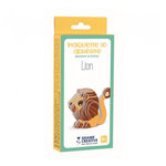 Graine créative Maquette en Bois 3D à Assembler - Lion : Kit Créatif pour Enfants