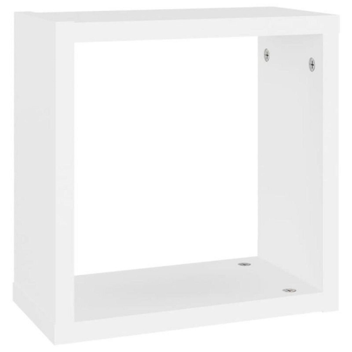 VIDAXL Étagères cube murales 2 pcs Blanc 30x15x30 cm