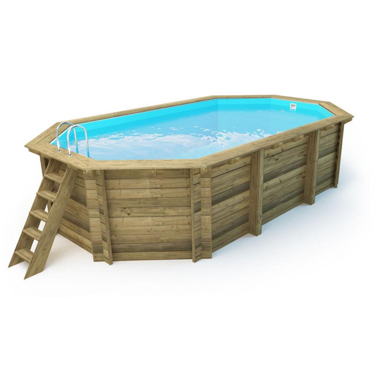 Habitat et Jardin Piscine bois   Cancun   - 6.53 x 4.41 x 1.45 m