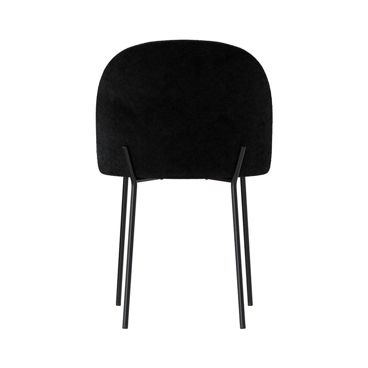 Rendez vous déco Lot de 2 chaises en tissu bouclette beige - Karl