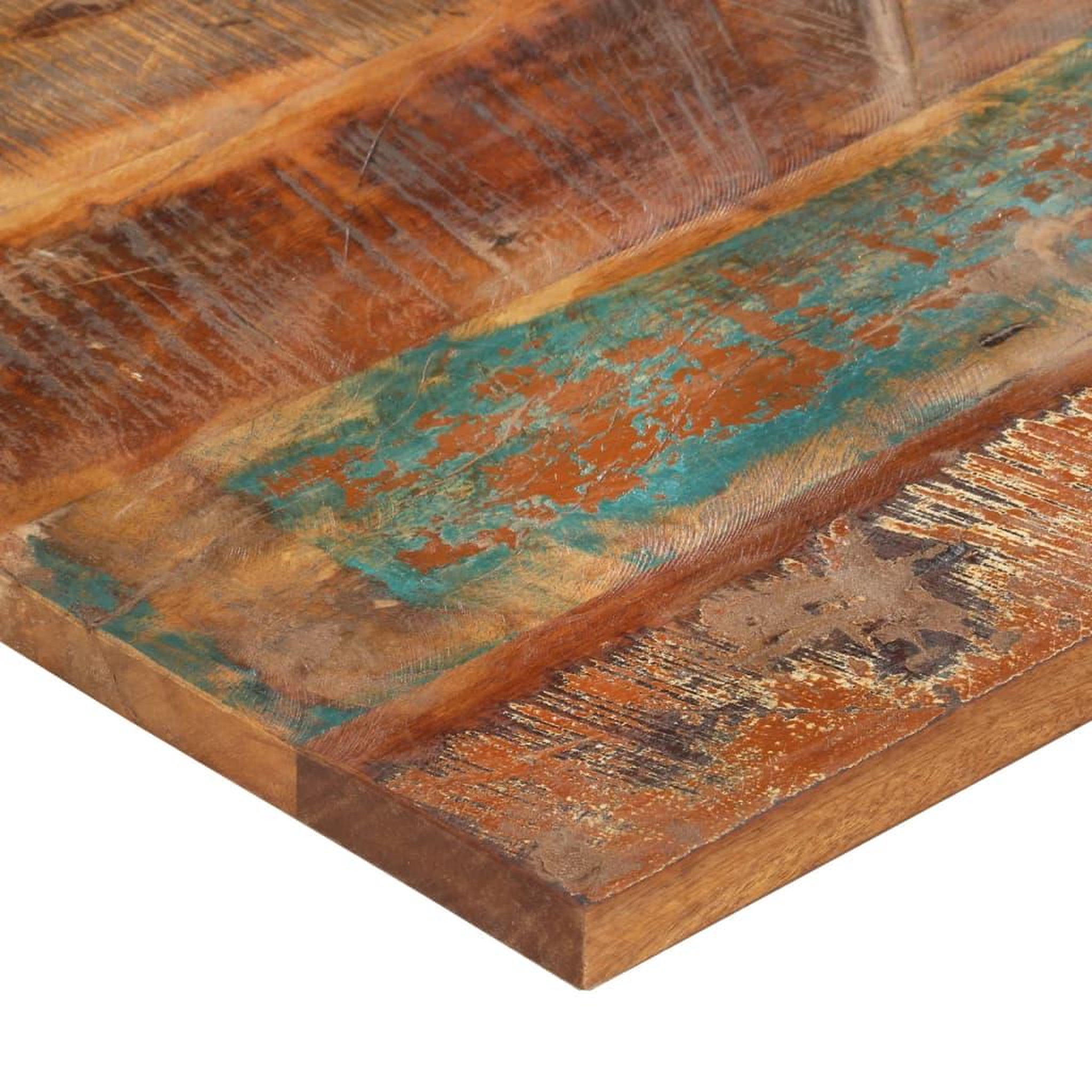 Voir la diapositive 4 : VIDAXL Dessus de table carre 60x60 cm 25-27 mm Bois de recuperation