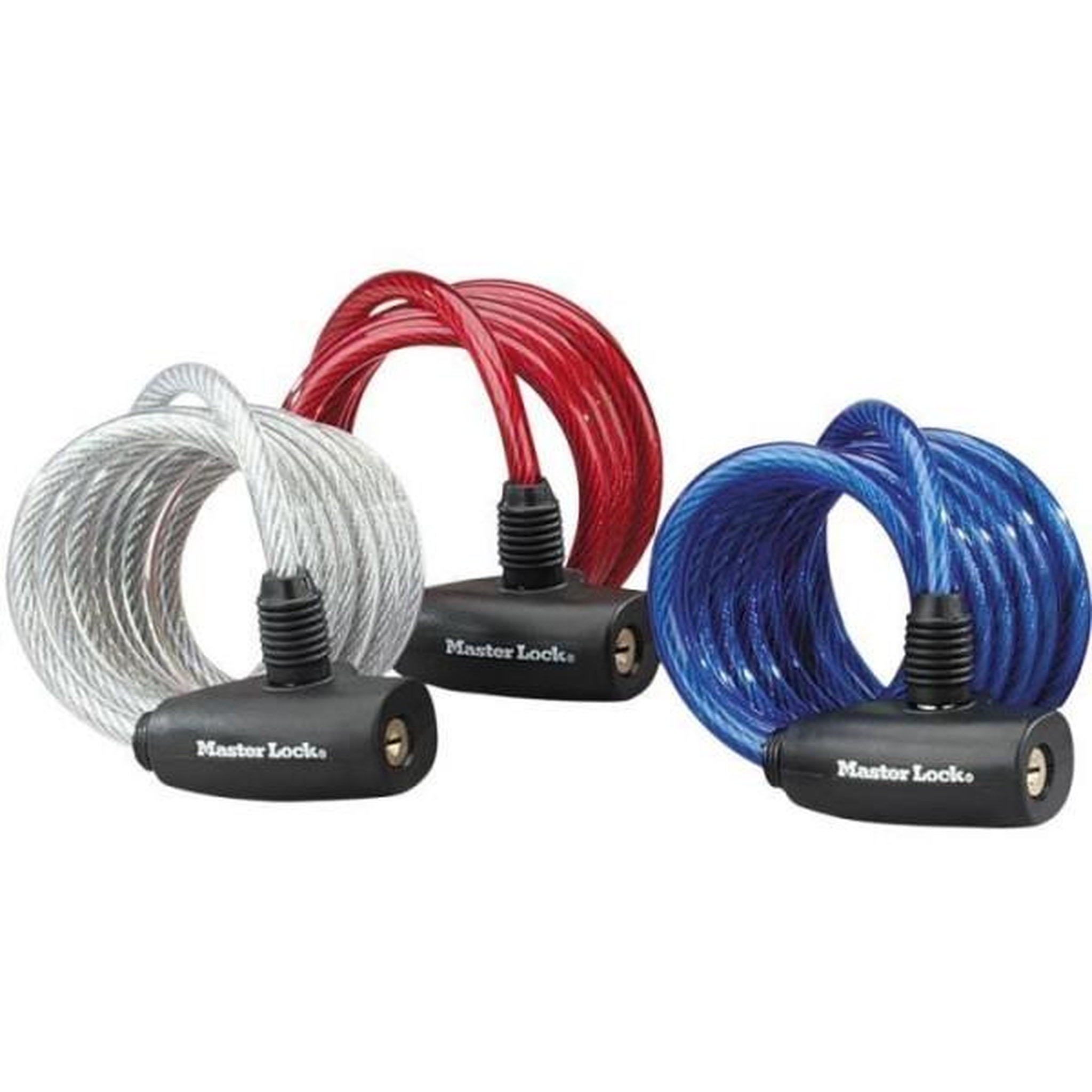 Master lock Antivol câble Masterlock - 8127EURDPRO - 1,8m x 8mm - Acier torsadé - Bleu