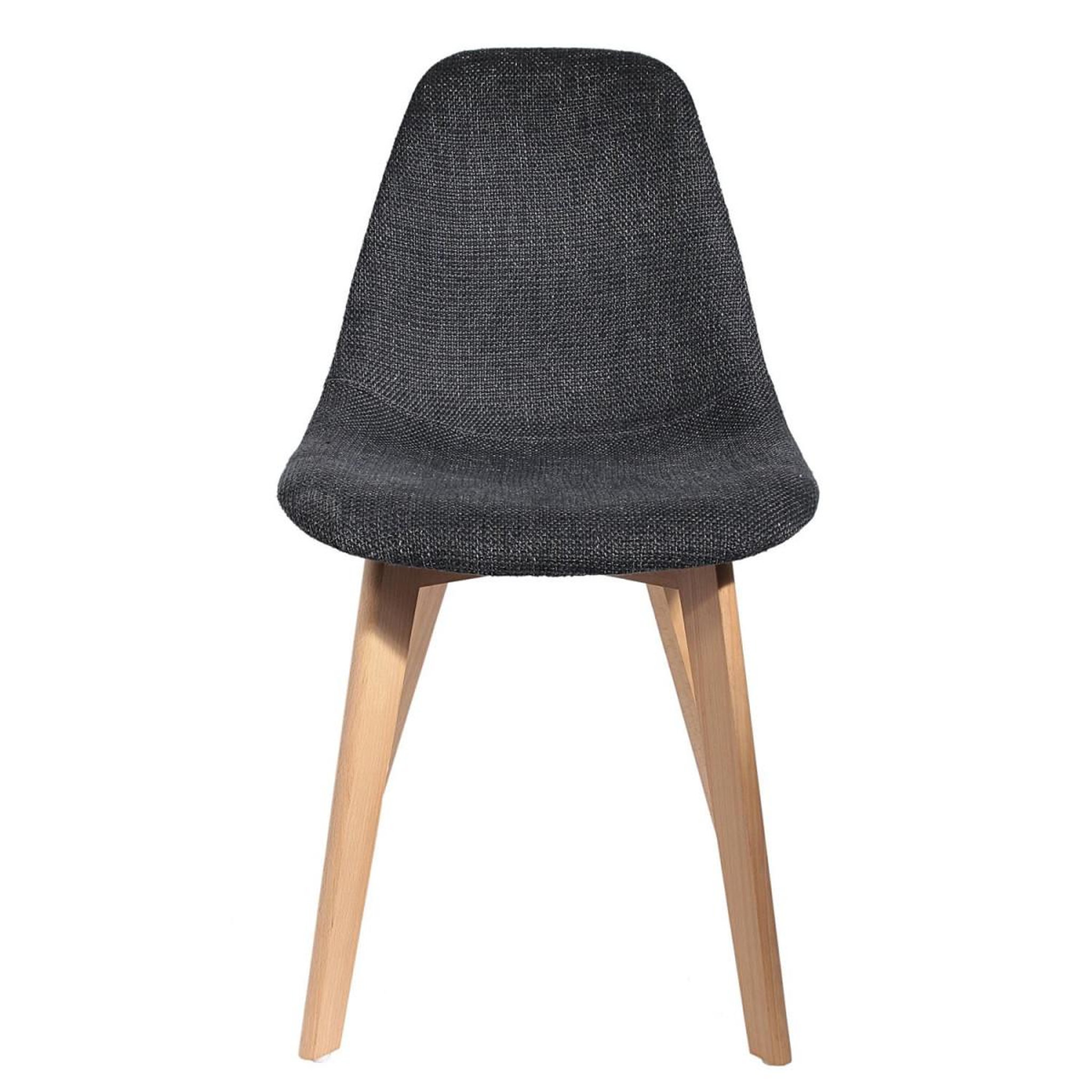 Voir la diapositive 2 : The Home Deco Factory Lot de 2 chaises design  maille  85cm noir