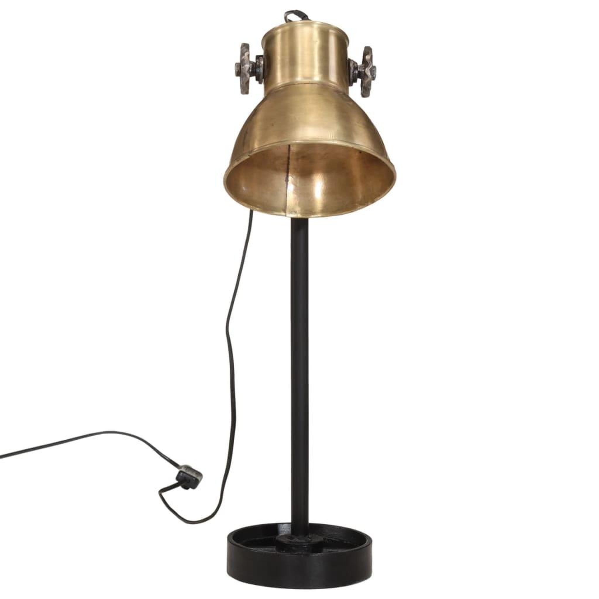 Voir la diapositive 3 : VIDAXL Lampe de bureau 25 W laiton antique 15x15x55 cm E27