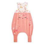 Petit Béguin Turbulette d'été en gaze de coton avec pieds retroussables Sumba. Coloris disponibles : Rose