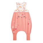 Petit Béguin Turbulette d'été en gaze de coton avec pieds retroussables Sumba. Coloris disponibles : Rose