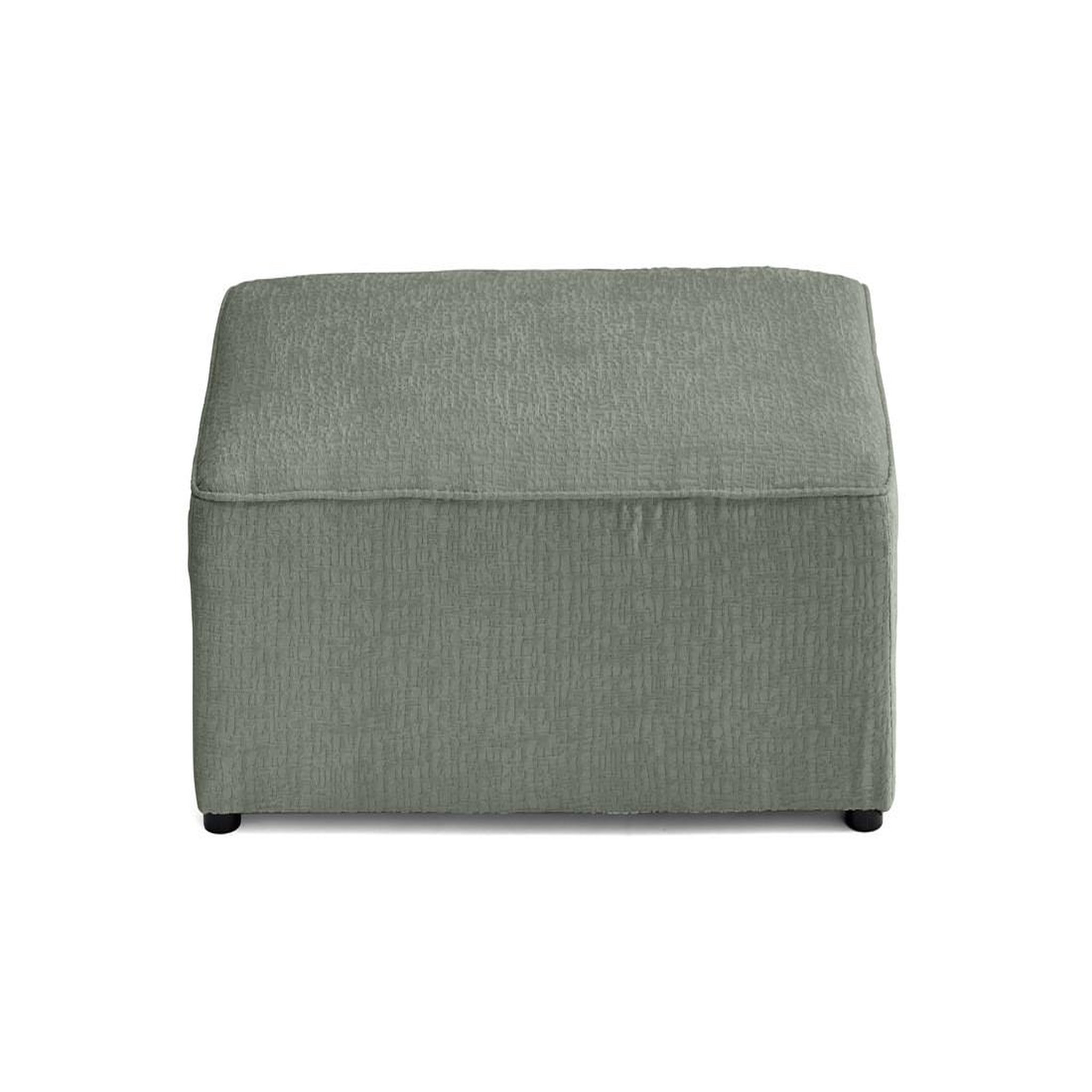 Voir la diapositive 6 : BEST MOBILIER Topaze - pouf - en tissu velours relief