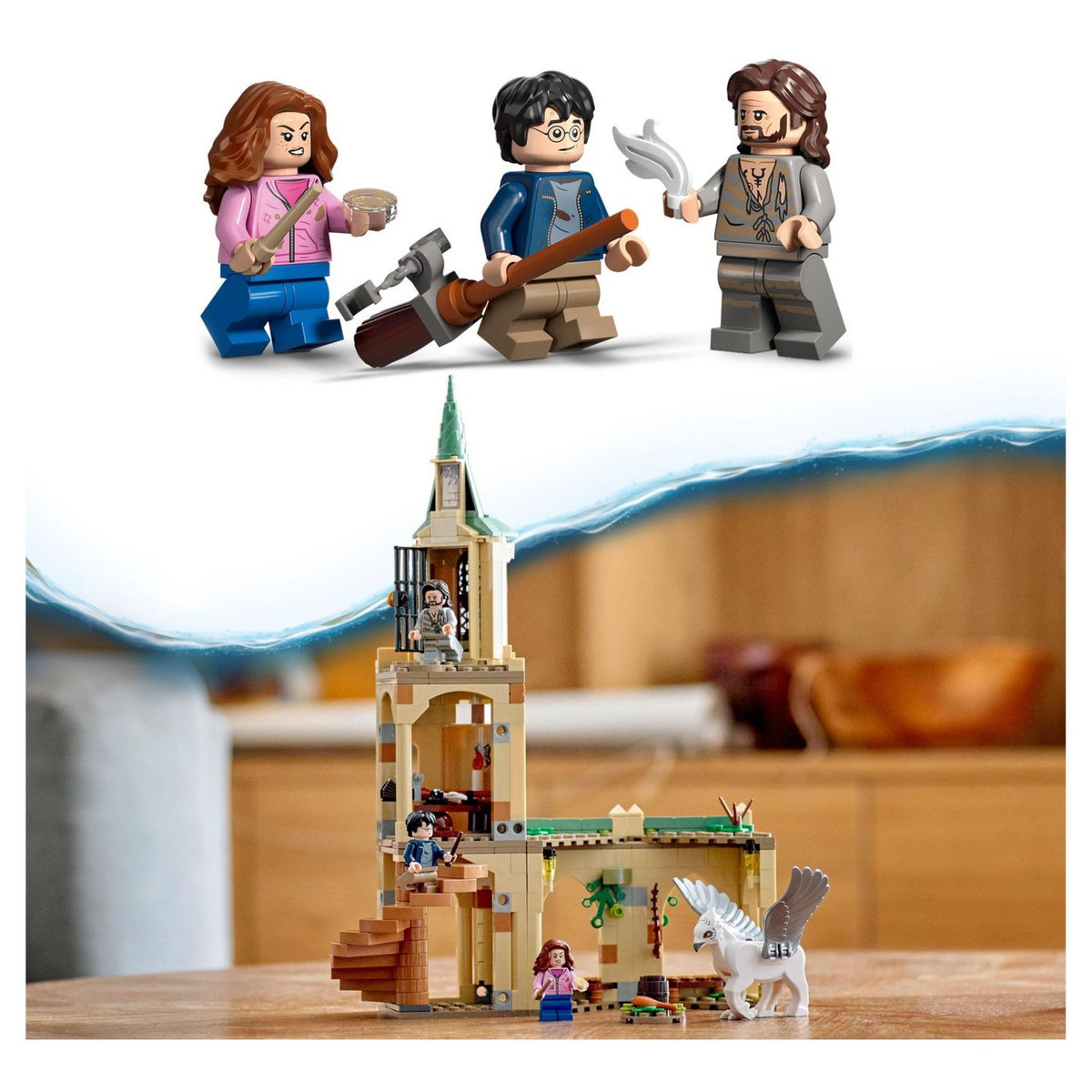 LEGO Harry Potter 76401 La cour de Poudlard : le sauvetage de Sirius, Château Hippogriffe