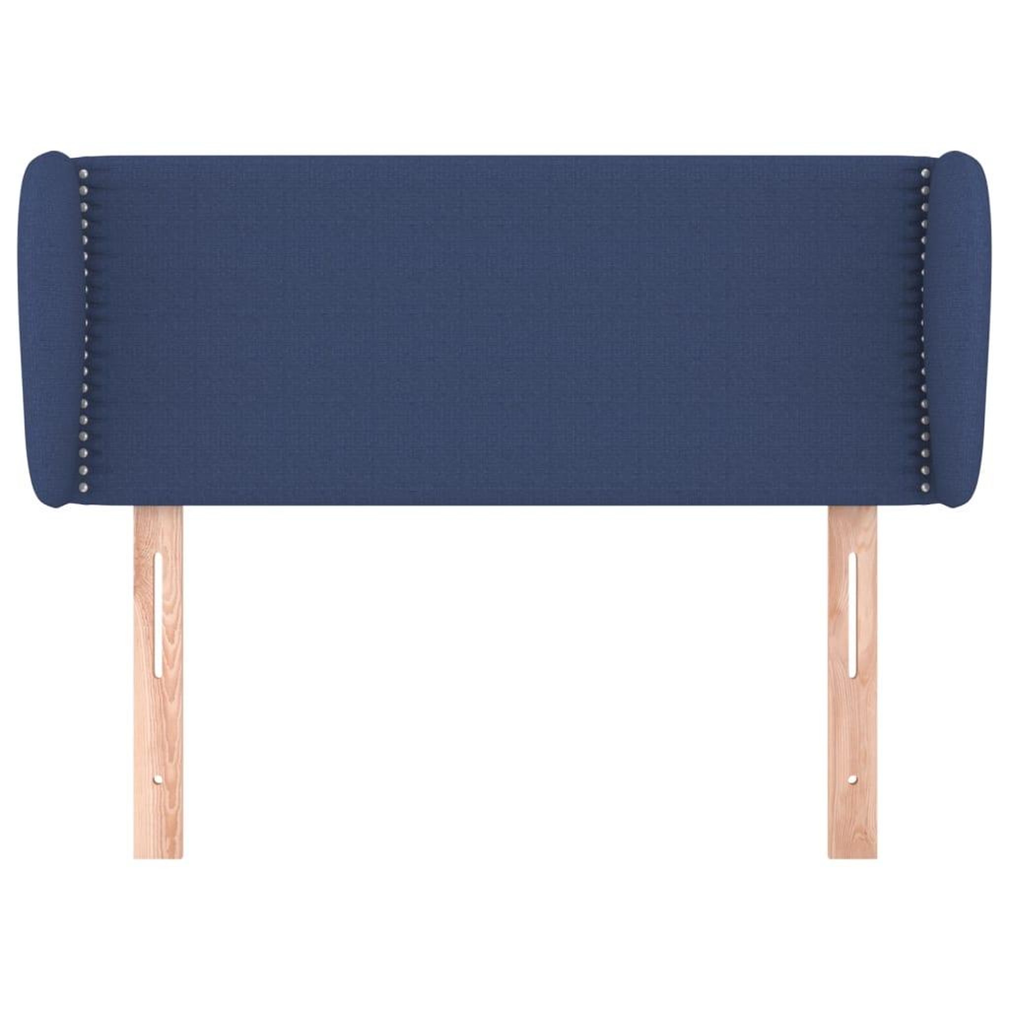 Voir la diapositive 3 : VIDAXL Tete de lit avec oreilles Bleu 103x23x78/88 cm Tissu