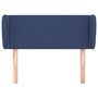 Voir la diapositive 3 : VIDAXL Tete de lit avec oreilles Bleu 103x23x78/88 cm Tissu