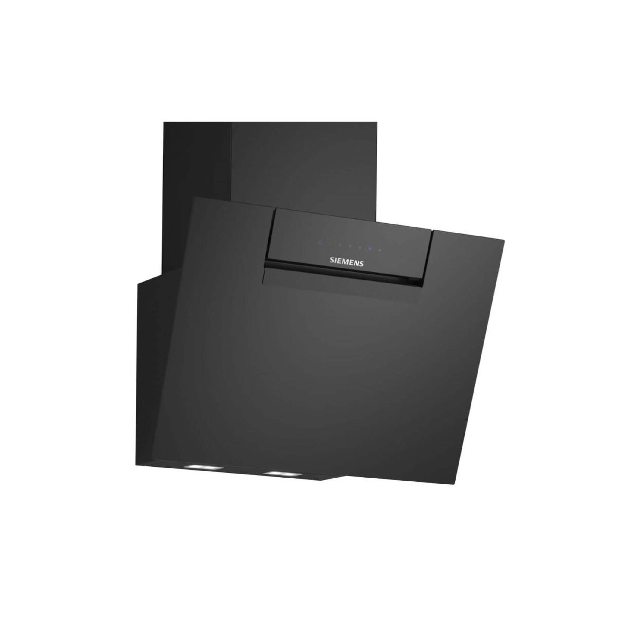 Siemens Hotte décorative inclinée 60cm 768m3/h noir - lc67kfn60