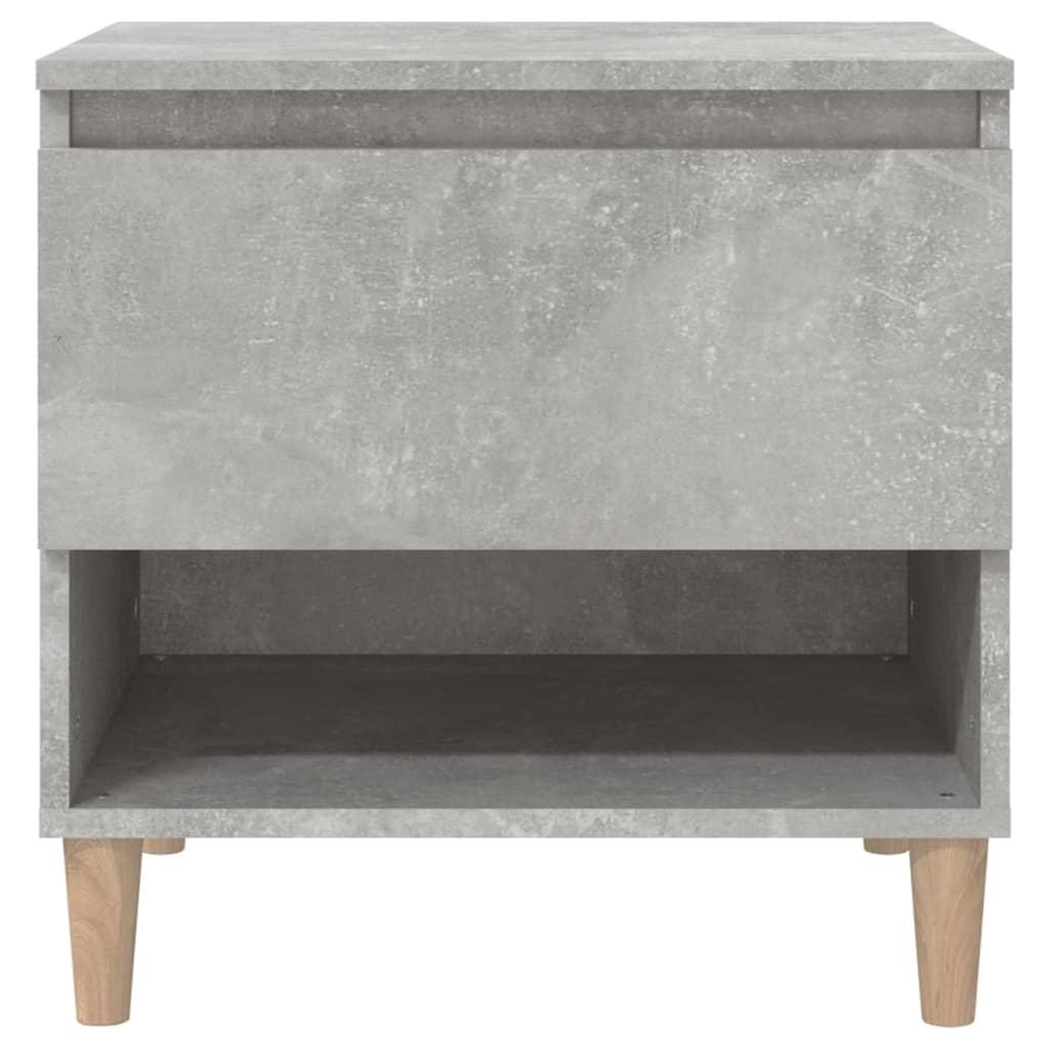 Voir la diapositive 5 : VIDAXL Tables de chevet 2 pcs Gris beton 50x46x50 cm Bois d'ingenierie